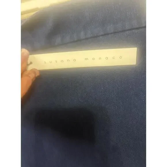 Susana Monaco Women's Navy Blue Mini Skirt XS - Picture 3 of 6